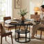 Dining Table with Iron Base-1641804683