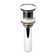 Pop-Up Bathroom Sink Drain Stopper with No Overflow