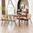 Heitger Leather Upholstered Side Chairs Modern Dining Chairs, Wingback Dining Room Chair-1140462365