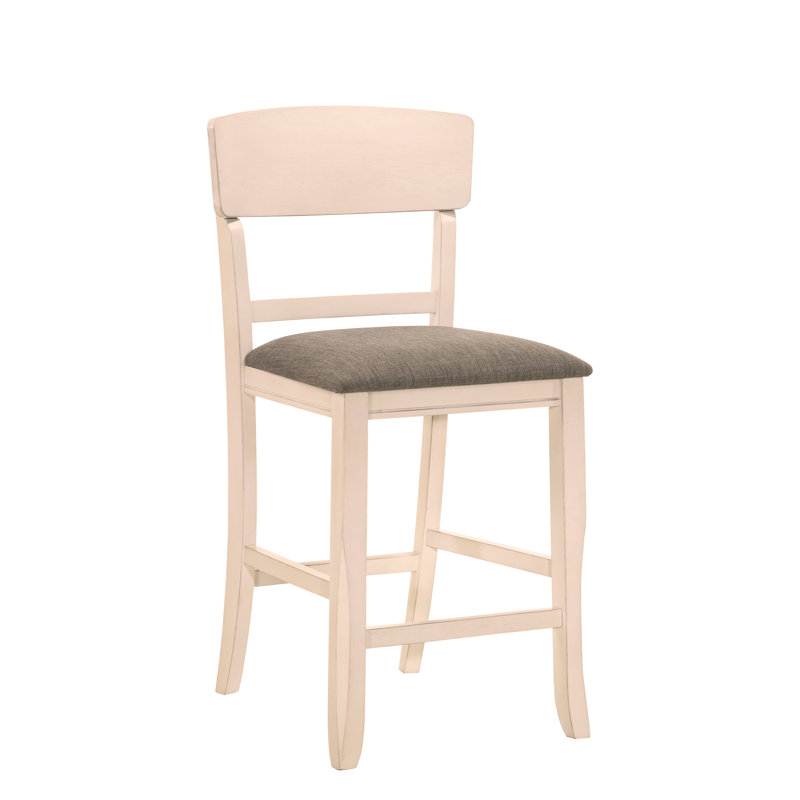 Charmantes chaises de salle à manger rembourrées transitionnelles pour une expérience culinaire élégante, Gris, Beige