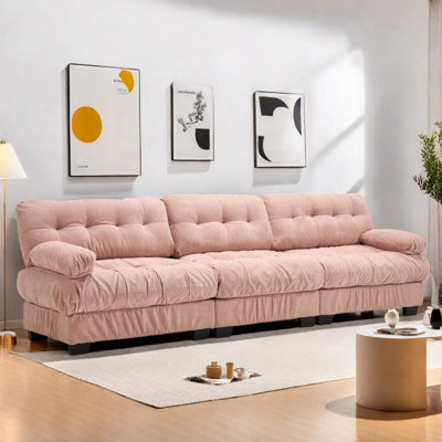 Canapé modulaire modulaire à assise profonde confortable