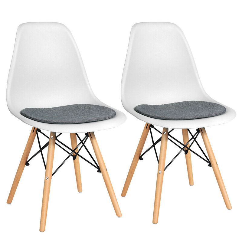 Chaise d'appoint en lin, Blanc