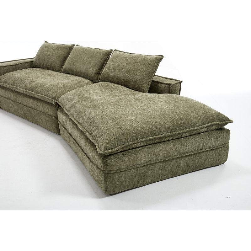 Canapé modulaire Modern, Tissu vert