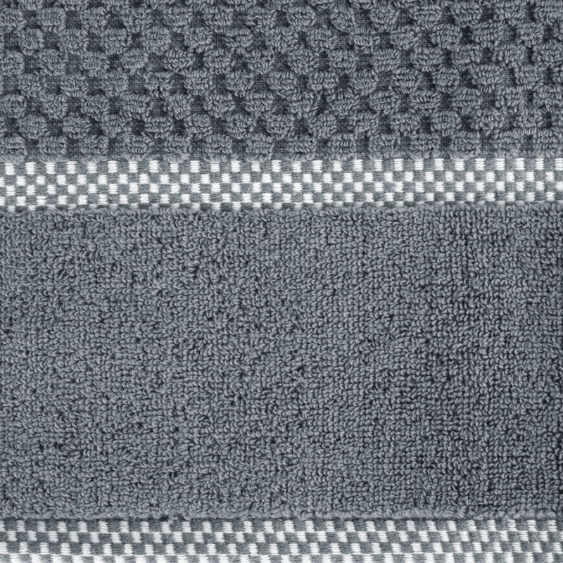 Liebhilde Midweight Jacquard Bath Towel, Steel