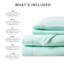 Lit simple TG de 3 - 100% molleton, confortable et doux, boulochage, lavable à la machine, draps plats et ajustés, 1 taie d'oreiller PC Ultra Locale, drap,