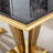 Leeanna Faux Marble Top Metal Base Dining Table-1068390414-1068390413
