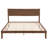 Minimalist Solid Wood Platform Bed with Tall Headboard, Sturdy Construction-1535199515