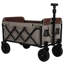 Chariot de camping pliable convertible avec siège de banc, rangement et attache pour chien-122630211