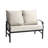 Nickita Metal Outdoor Loveseat with Cushions-829179656