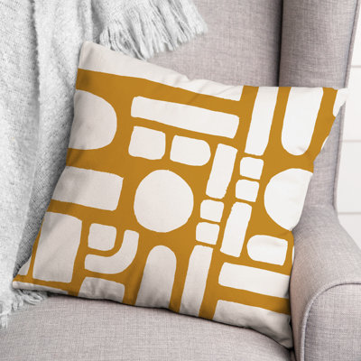 Geometric Outdoor Reversible Throw Pillow