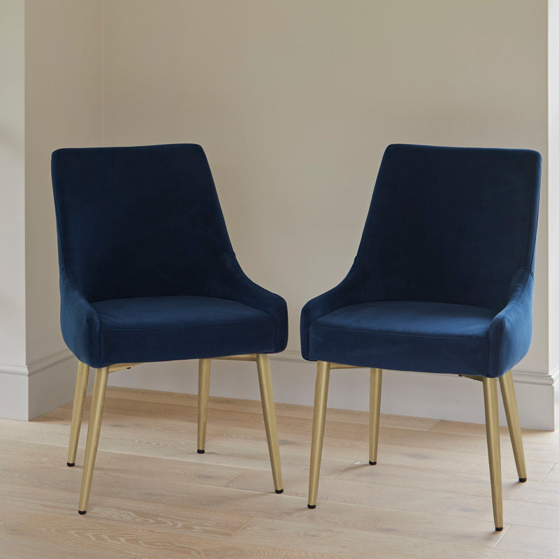 Dining Chairs - Set of 2, Gold, Ink