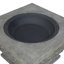 32"  Mgo Light-Weight Concrete Wood Burning Square Fire Pit, Grey