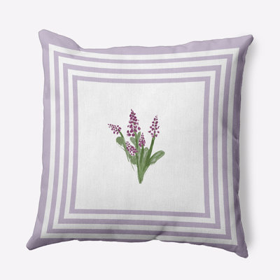 Floral Reversible Throw Pillow