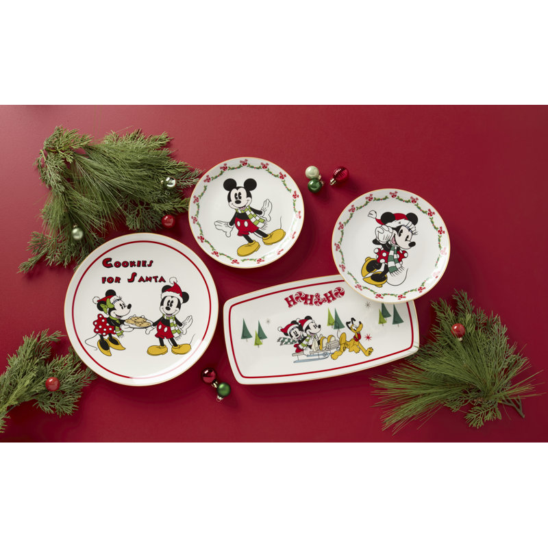 Disney Holiday Cookies for Santa Plate