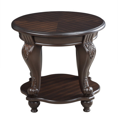 22'' Two Tone Round End Table