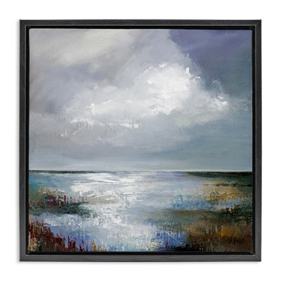 "Sun Reflection Ocean Surface", art mural encadré par Karen Hale