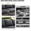 Ensemble de mobilier d'extérieur en aluminium 5 pièces, 2 chaises berçantes pivotantes, banc à 3 places, table basse et table d'appoint, ensemble de conversation modulaire avec coussins épais-939924349