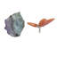 Sculpture Zanders Wings en calcite et améthyste