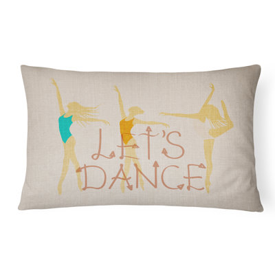  Coussin en lin léger Let's Dance