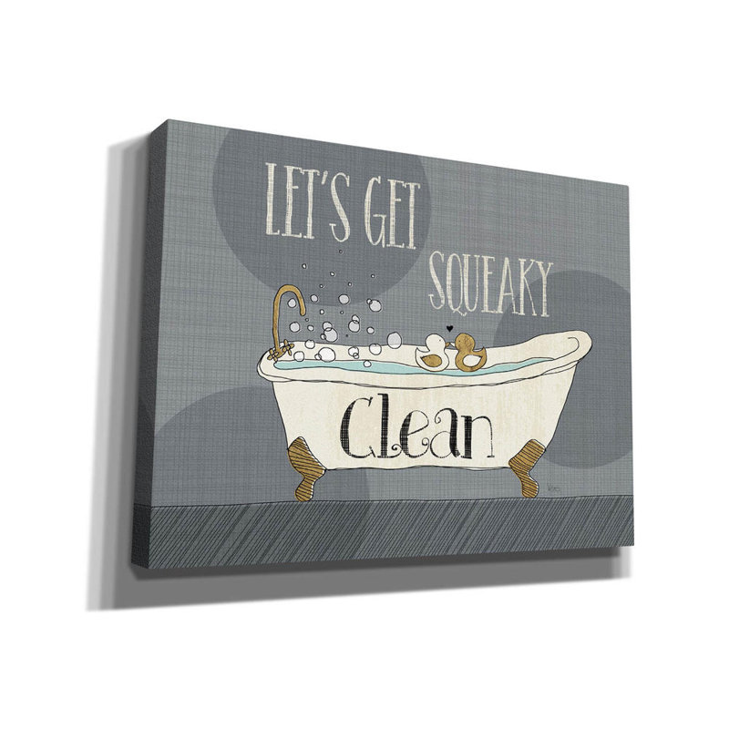 «Squeaky Clean I» par Véronique Charron - impression sur toile tendue, H 16 po x l 18 po x P 0,75 po