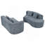 Boneless 132" Modern Modular Sectional Sofa-229344946