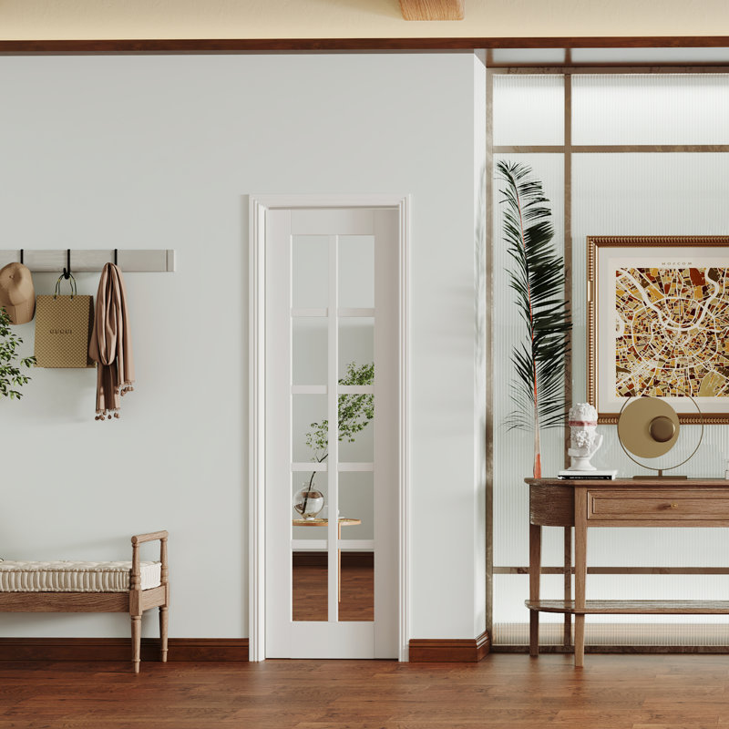 Portes intérieures doubles en panneau de fibres à densité moyenne, quincaillerie non incluse., 30 po x 80 po, 1
