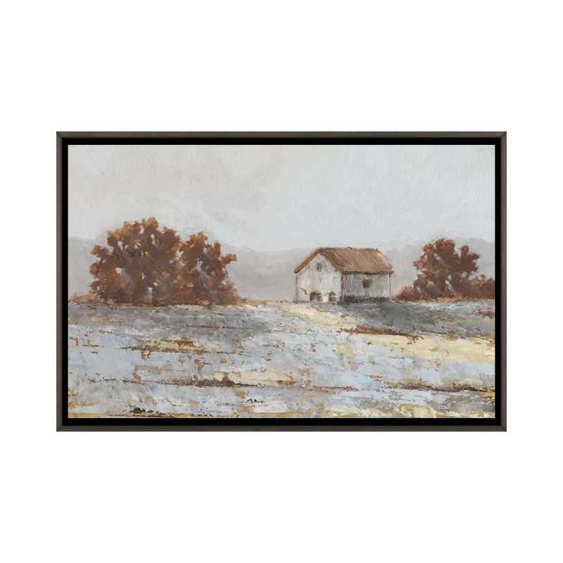 « Snow covered Hillside II » par Ethan Harper, reproduction d’art, H 18 po x l 26 po x P 1,5 po, Pas de tapis