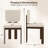 Wooden Dining Chair with Rubber Wood Leg Padded Wide Seat & Back for Home-593390552