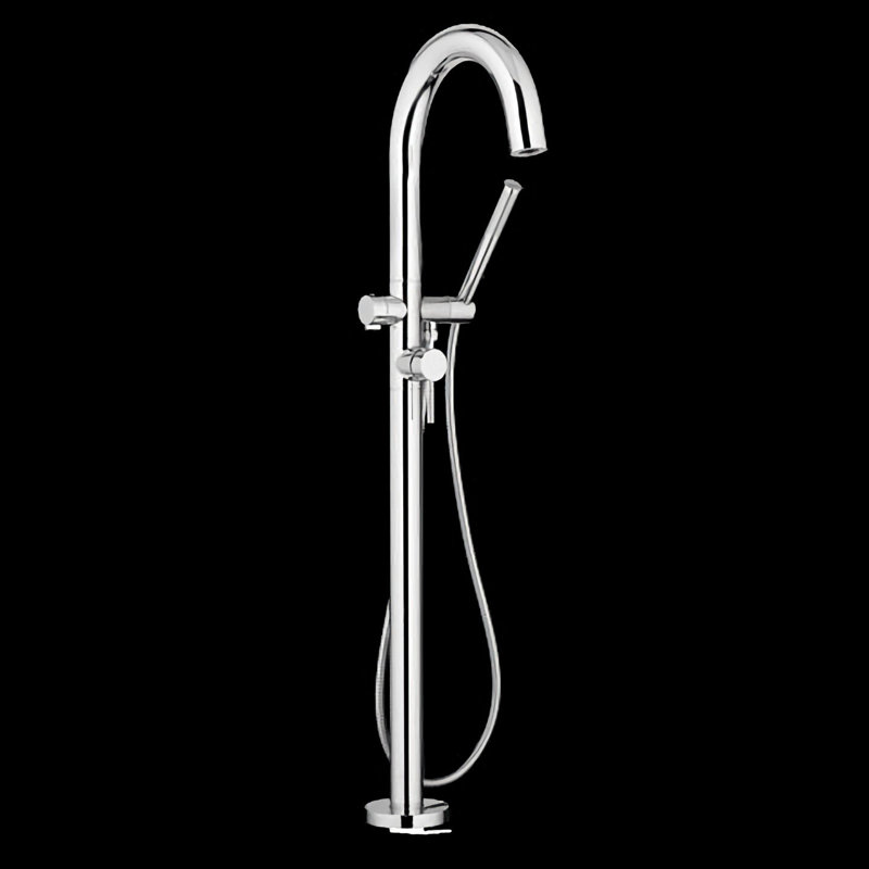 1 fixation au sol avec douche personnelle