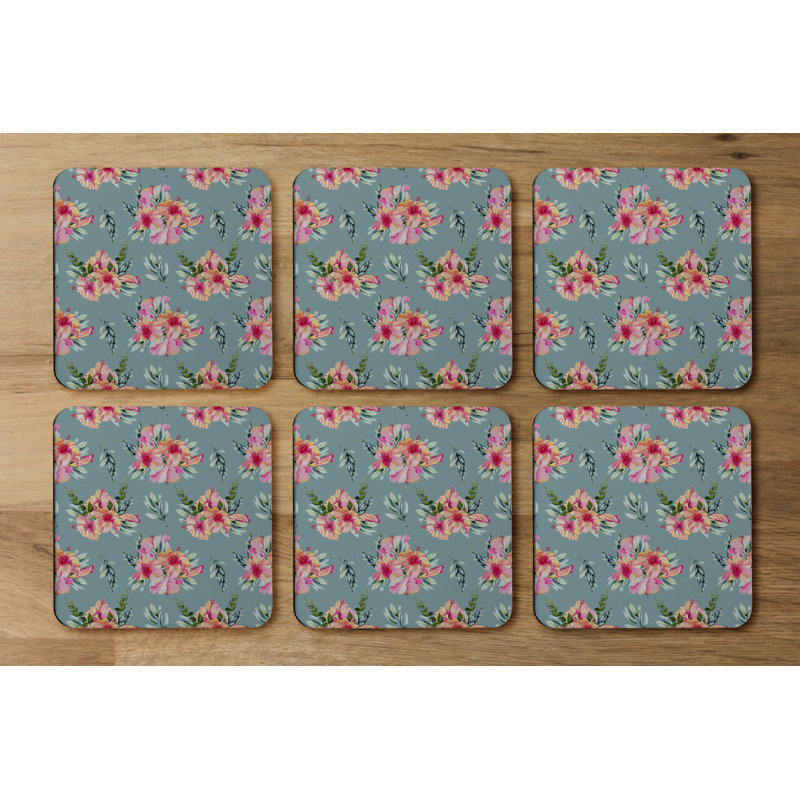 Square 6 Piece Coaster Set
