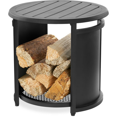 Table d'appoint ronde pour foyer
