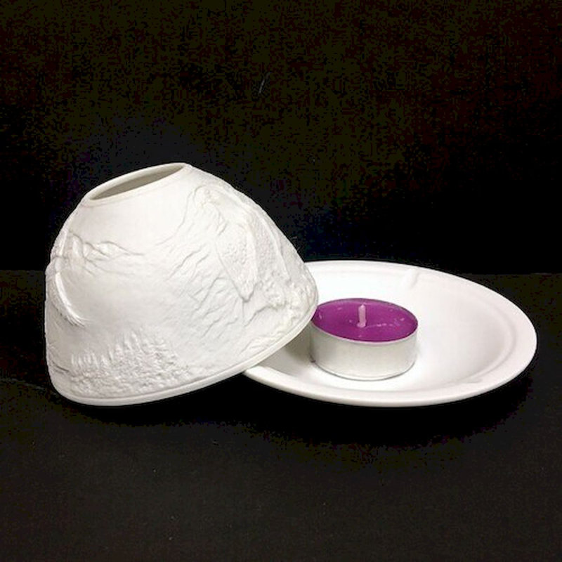 4'' H Porcelain China Tabletop Tealight Holder