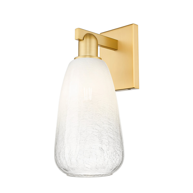 Jacquette - 1 Light Wall Mount Sconce, Opal, Satin Gold