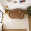 Canapé-lit moderne en chenille avec siège profond et 1 coussin-1301335280