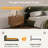 Queen Size Curve-Shaped Headboard Boucle Fabric Upholstered Bed Frame, No Spring Box Needing Bed-1490069401-1482493237