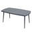 7-piece Aluminum Outdoor Dining Set, 1 Dining Table And 6 Woven Rope Chairs With Seat Cushions-1734180583