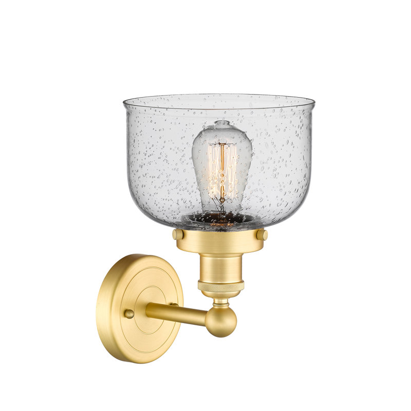 Cetronia Armed Sconce, Seedy, Satin Gold