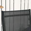 Ensemble de 2 chaises longues avec roulettes et positions réglables Outsunny