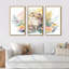 Petit chaton entouré de fleurs colorées I - animaux, art mural sur toile_80574-1371446315-1371446319