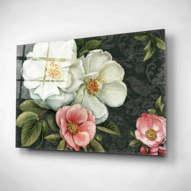 «Floral Damask I» par Lisa Audit, H 12 po x l 16 po x P 0,13 po