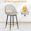 Tabouret de comptoir pivotant 25 po Rumery-1235353894