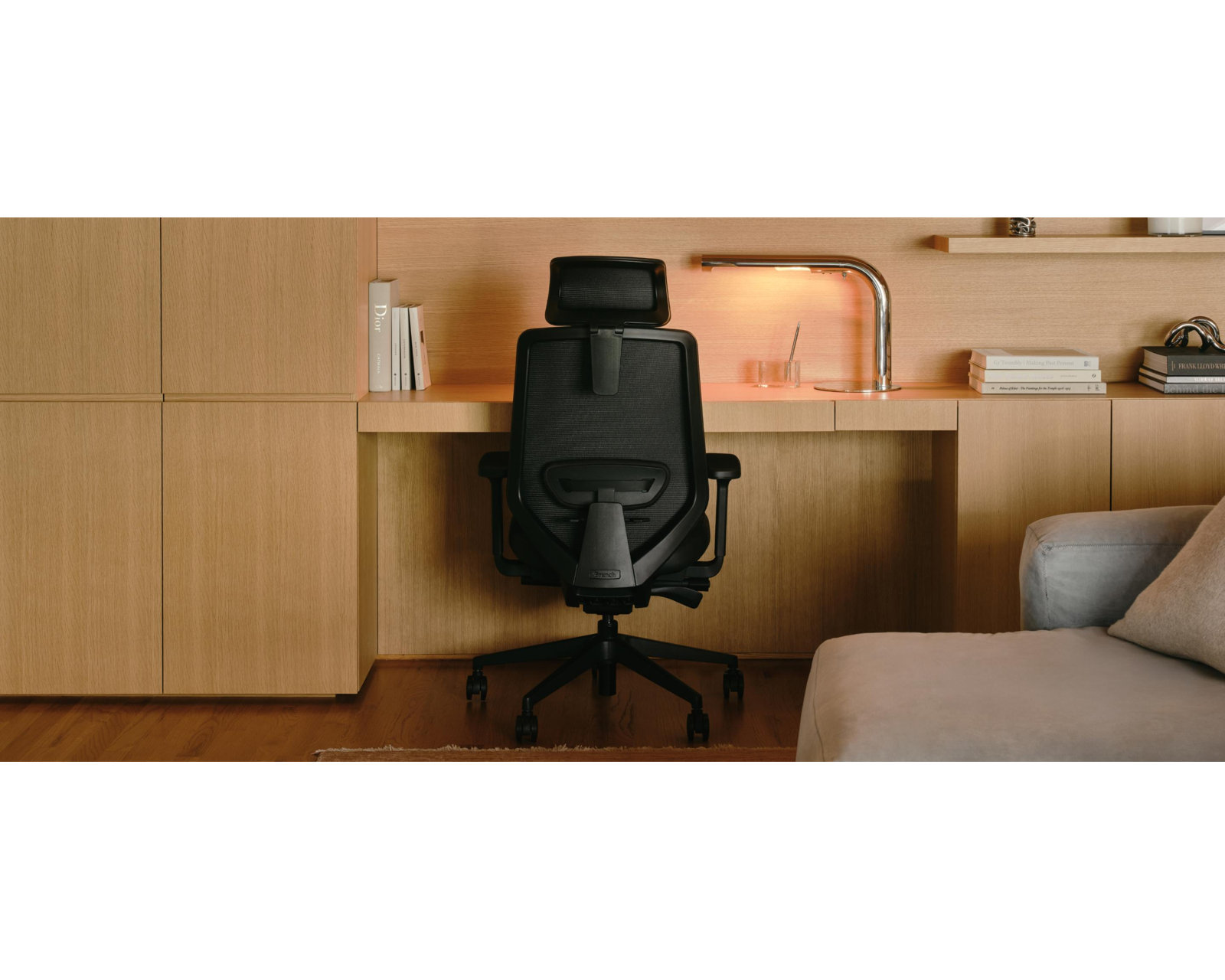 Ergonomic Chair Pro Headrest, Black/Black