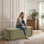 Banc de rangement rembourré 51,4 po Teddy Teddy-186170520