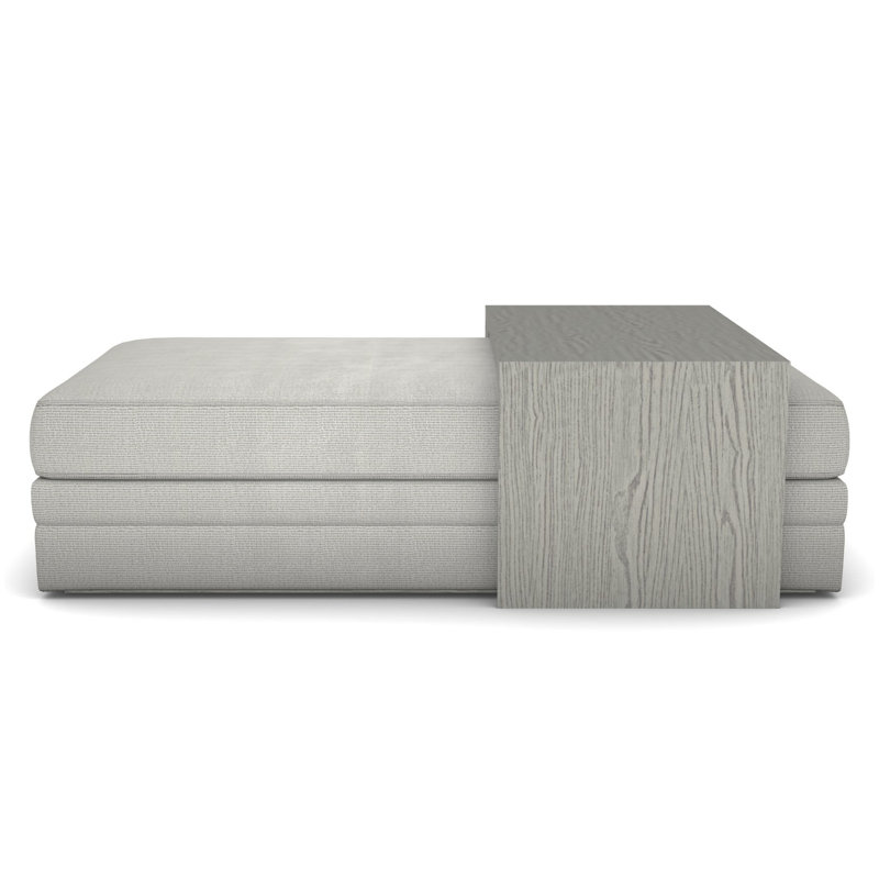 Boyden Bumper with Wide Table, Worthy Snow, Dove Gray