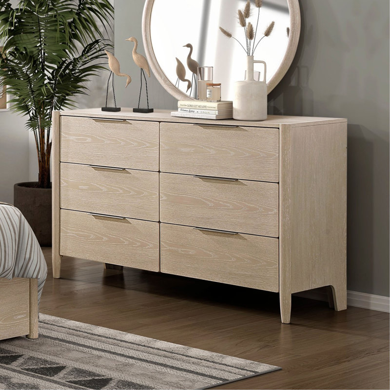 Commode de rangement moderne à 6 tiroirs
