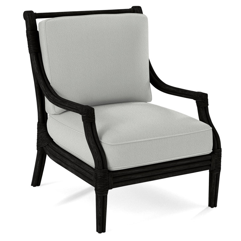 Inveron Armchair, Black, Green Performance Fabric; 0851-54
