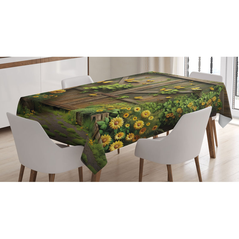 Punchard Rectangle No Pattern Microfiber Tablecloth, 70" x 52"