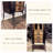 Modern Burlywood Solid Wood China Cabinet