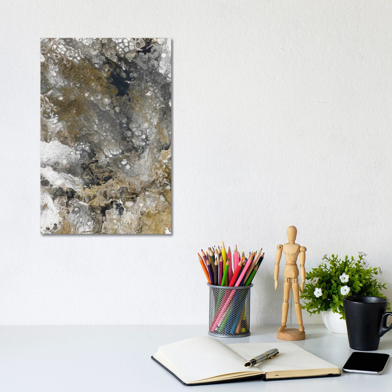 Fluid Ink IV by Angel Estevez - Wrapped Canvas Painting, 20.32 cm H x 30.48 cm W
