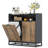 Calixto 39.37" Tilt Out Trash Can Cabinet with Double Hidden Trash Can Holder, Kitchen Free Standing Cabinet-452829348